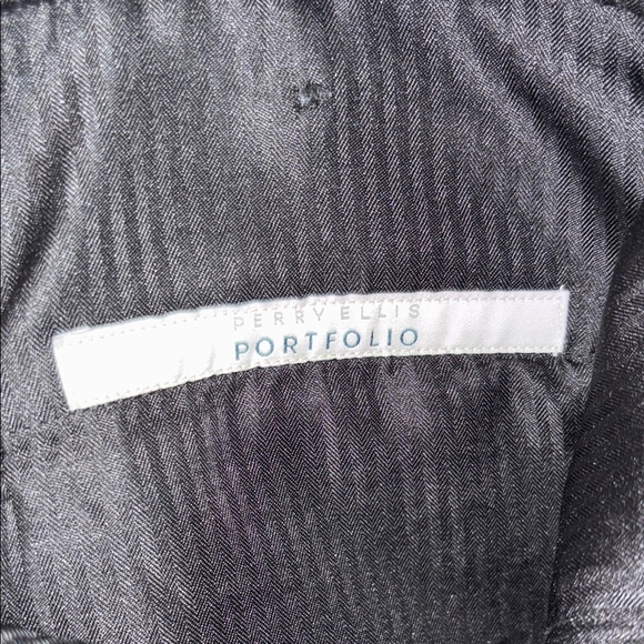 Perry Ellis Black Dress Pants Straight-Leg - Picture 2 of 5